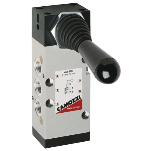 Ручной распределитель Camozzi 454-900S02 золотниковый 5/2, серия 4 Ручной распределитель Camozzi 454-900S02 золотниковый 5/2, серия 4
