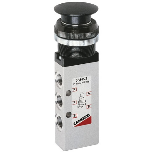Ручной распределитель Camozzi 358-976 золотниковый 5/2, серия 3 Ручной распределитель Camozzi 358-976 золотниковый 5/2, серия 3