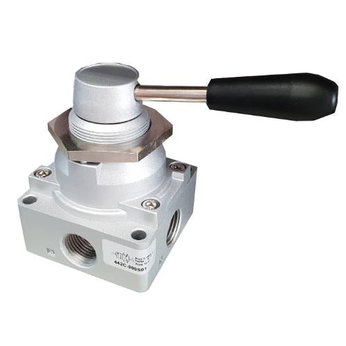 Ручной распределитель Camozzi 462-900S01 золотниковый 4/3, серия 4 Ручной распределитель Camozzi 462-900S01 золотниковый 4/3, серия 4