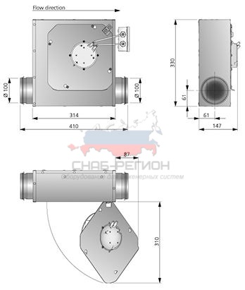 Габаритные размеры LPKB 100 C1 EC Габаритные размеры LPKB 100 C1 EC