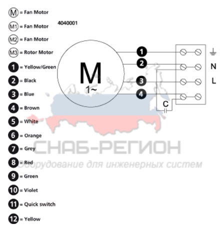 Схема подключения RFE 200 CKU