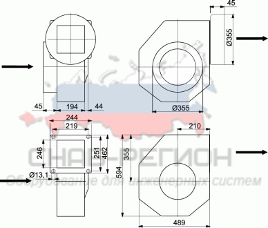 Принципиальная схема установки RFE 315 EKR ErP