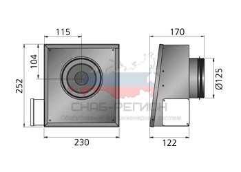Габаритные размеры RS 125 C Габаритные размеры RS 125 C