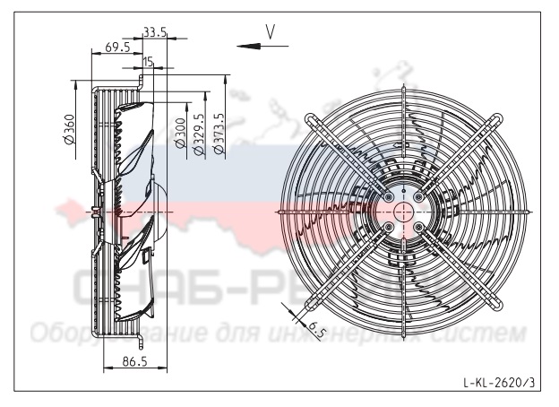 Купить Вентилятор Ziehl-Abegg FN030-4EK.WC.V7 осевой Купить Вентилятор Ziehl-Abegg FN030-4EK.WC.V7 осевой