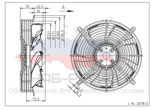 Купить Вентилятор Ziehl-Abegg FN025-2EQ.WA.A7 осевой Купить Вентилятор Ziehl-Abegg FN025-2EQ.WA.A7 осевой